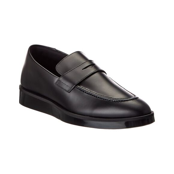 Wolf & Shepherd Closer Leather Loafer Black